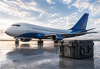 Aerospace cargo aircraft being loaded